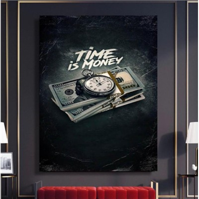 Картина Time is money HA1242