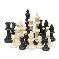 Фигуры шахматные пластик Набор d-25мм