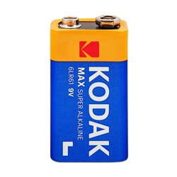 Батарейка 9V (крона) Kodak 6LR61 MAX (1-BL) (10/200) ЦЕНА УКАЗАНА ЗА 1 ШТ