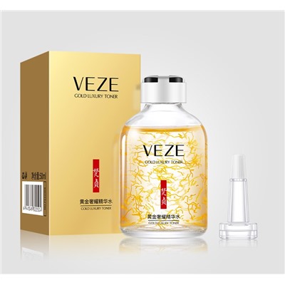 VEZE 24K Gold Luxury Line Carving Toner Увлажняющий освежающий тонер для лица, 50 мл