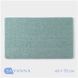 Коврик для дома SAVANNA, 45×75 см, цвет бирюзовый