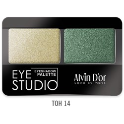 Alvin D`or AES-14 Тени для век  двойные EYE STUDIO  тон 14  5г