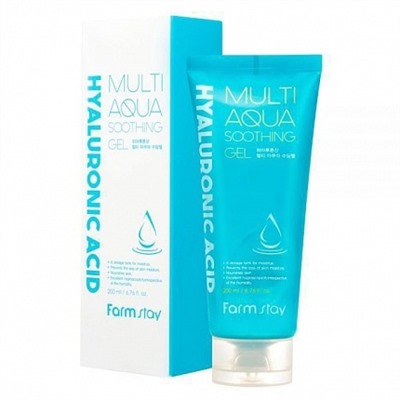 Многофункциональный успокаивающий гель с гиалуроновой кислотой FarmStay Hyaluronic Acid Multi Aqua Soothing GelКорейская косметика по оптовым ценам. Популярные бренды Корейской косметалогии в интернет магазине ooptom.ru.