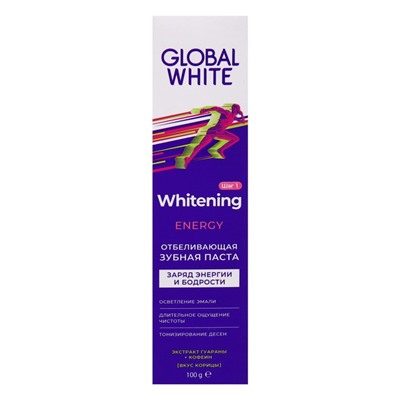 Зубная паста Global White отбеливающая Энерджи, 100 г