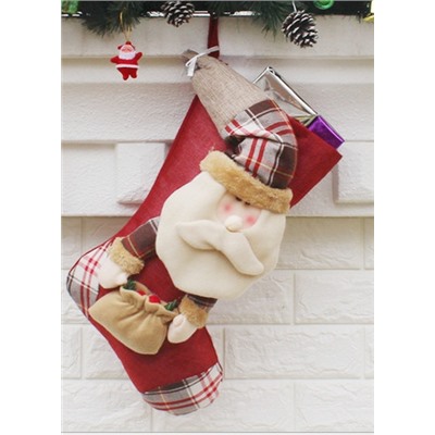 Рождественский носок для подарков XD17121