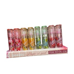 Блеск для губ проявляющийся с фруктовыми экстрактами 3Q Beauty Magic Lip Oil (ряд 8шт)