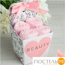 Набор махровых салфеток "Beauty" 30х30 см-4шт, хлопок, 340 г/м2 4677463