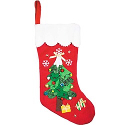 Носок рождественский Елочка с игрушками GBF17004