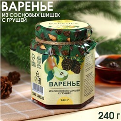 УЦЕНКА Доброе здоровье Варенье из сосновых шишек с грушей 240 гр