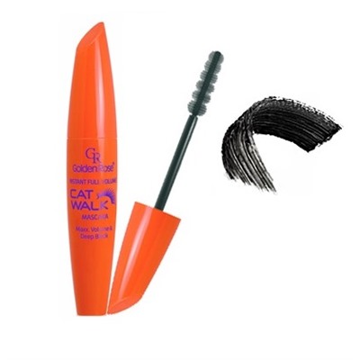 Golden Rose Тушь Cat Walk Mascara максимальный объем, глубокий черный цвет