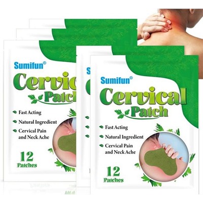 Пластырь обезболивающий для шеи Sumifun, 12шт Cervical Patch