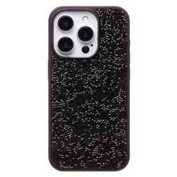 Чехол-накладка - PC071 POSH SHINE для "Apple iPhone 15 Pro" россыпь кристаллов (black) (226895)