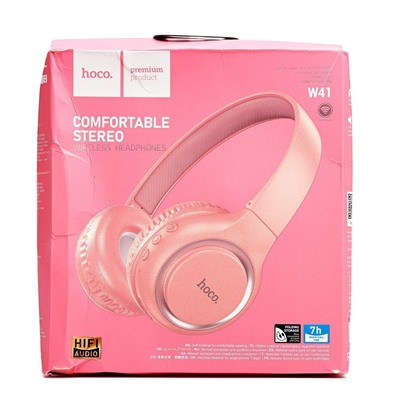Bluetooth-наушники полноразмерные Hoco W41 (повр.уп) (pink)