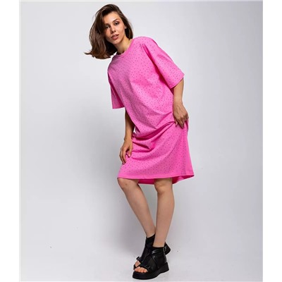 Платье #КТ12012, розовый