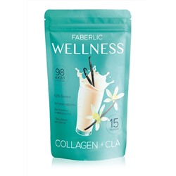 Протеиновый коктейль Wellness с коллагеном и CLA. Вкус: ваниль