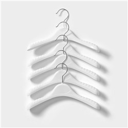 Плечики - вешалки для одежды, 30×19,5 см, набор 5 шт, детские, цвет белый