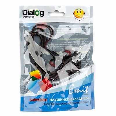 Проводные наушники внутриканальные Dialog EP-40 Jack 3,5  (black/brown)