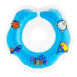 Круг для купания новорожденных Flipper (голубой)