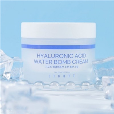 Jigott Крем для лица увлажняющий с гиалуроновой кислотой / Hyaluronic Acid Water Bomb Cream, 150 мл