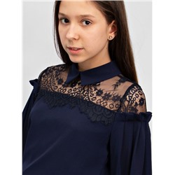 Блузка темно-синий