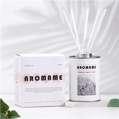 Набор диффузор ароматический "Aromame", английская груша и фрезия, 500 мл, круглая банка