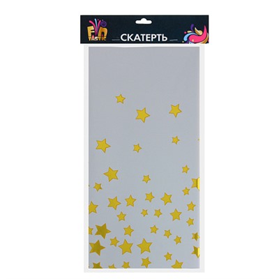 FNtastic Скатерть праздничная, с фольгированным слоем, 137x183см, звезды