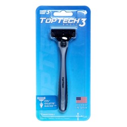 Мужская бритва TopTech Basic 3, 1 бритва + 1 сменная кассета, совместима с gillette mach3