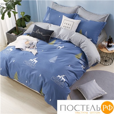 TPIG4-1322 КОД1050, Twill 1,5 спальный, 70x70 (1 шт), 50x70 (1 шт), Сатин (Твил), Коробка