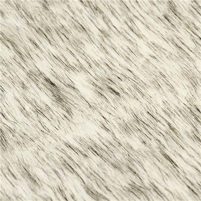 Лоскут «Мех» на трикотажной основе, 100 × 150 см, цвет белый с серый