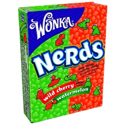 Nerds (Wonka) Конфеты со вкусом арбуза и вишни 46,7гр