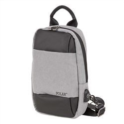 Однолямочный рюкзак П0136 (Серый)
