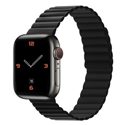 Ремешок - ApW32 Apple Watch 42/44/45мм силикон на магните (black)