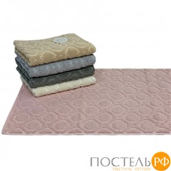 Коврик для ног Карвен "TILE" 50*80 махра KV 434 pembe