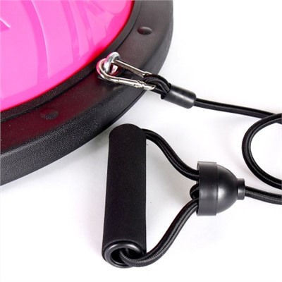 BOSU полусфера балансировочная для фитнеса надувная с насосом. Завитки. Розовый. 58см. / BOSU58Z-P / уп 5