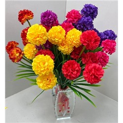 Цветок искусственный декоративный Гортензия (7 бутонов) 34 см