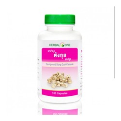 Дудник Китайский (Angelica sinensis) Dong Quai Herbal One 100 капсул