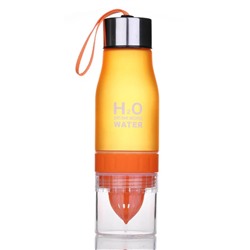 Бутылка для воды с инфузером для фруктов H2O оранжевый 650мл