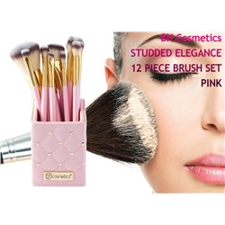 Набор кистей для макияжа BH Сosmetics Pink Studded Elegance, 12 кистей