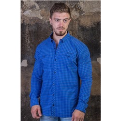 Рубашка 9703 синий BAGARDA