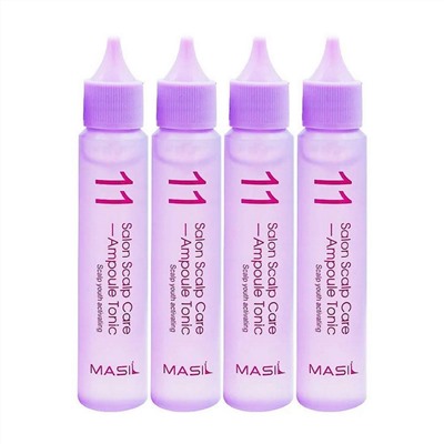 Masil Ампульный тоник для кожи головы / 11 Salon Scalp Care Ampoule Tonic, 4 шт. x 30 мл