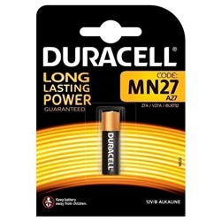 Батарейка 27A Duracell 27A (1-BL) (10/100) ЦЕНА УКАЗАНА ЗА 1 ШТ