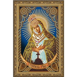 Алмазная живопись икона Остробрамская Пресвятая Богородица 20х30
