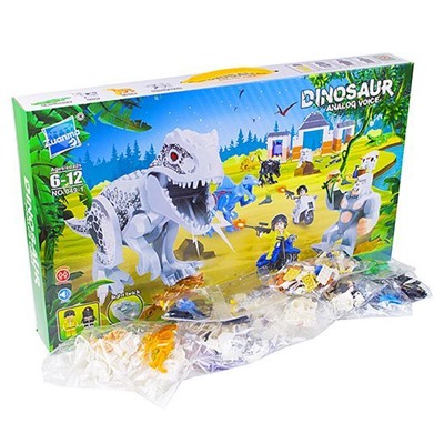Набор игрушек конструкторов динозавры и животные с озвучкой