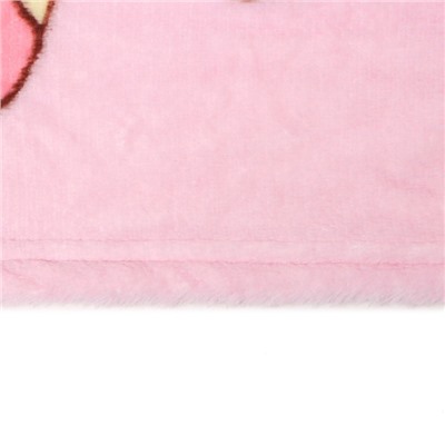 Плед Павлинка Единороги розовый 100х150см, аэрософт, 190г/м, полиэстер 100%