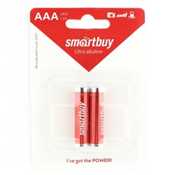 Батарейка AAA Smart Buy LR03 (2-BL) (24/240) ЦЕНА УКАЗАНА ЗА 2 ШТ