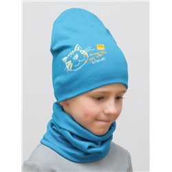 Комплект для мальчика шапка+снуд Friends, размер 52-54,  хлопок 95%