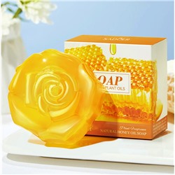 Мыло для лица и тела в виде цветка с МЕДОМ Sadoer Natural Honey Oil Soap, 100 гр.