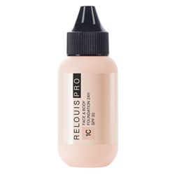 Крем Тональный RELOUIS PRO Face&Body Foundation 24H SPF30 тон:1С светлый холодный