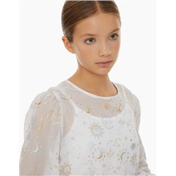 Блузка GWTОО3255 белый/разноцветный/Девочки 12-14+