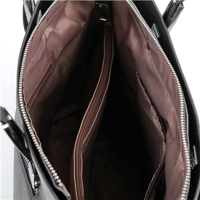 Женская кожаная сумка шоппер 1688-А Блек